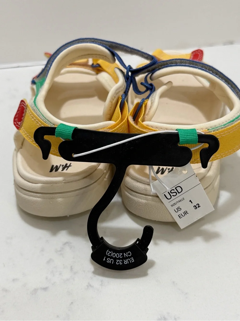 H&M Kids Colorblock Strap Sandals - Yellow, Blue, Green, Red